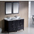 Fresca Oxford 48" Espresso Traditional Double Sink Bathroom Vanity, Dimensions of Vanity: 48" W x 20-3/8" D x 32-5/8" H