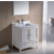 Fresca Oxford 30" Antique White Traditional Bathroom Vanity, Dimensions of Vanity: 30" W x 20-3/8" D x 32-5/8" H