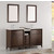 Fresca Cambridge 60" Antique Coffee Double Sink Traditional Bathroom Vanity with Mirrors, Dimensions of Vanity: 60" W x 18-5/16" D x 33-2/5" H
