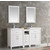 Fresca Cambridge 60" White Double Sink Traditional Bathroom Vanity with Mirrors, Dimensions of Vanity: 60" W x 18-5/16" D x 33-2/5" H