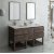Fresca Formosa 60" Floor Standing Double Sink Modern Bathroom Vanity Set w/ Open Bottom & Mirrors, Base Cabinet: 60" W x 20-3/8" D x 34-7/8" H