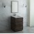 Fresca Formosa 24" Floor Standing Modern Bathroom Vanity Set w/ Mirror, Base Cabinet: 24" W x 20-3/8" D x 34-7/8" H