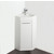 Fresca Coda 14" White Modern Corner Bathroom Vanity, Dimensions of Vanity: 14" W x 14" D x 34" H