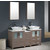 Fresca Torino 60" Gray Oak Modern Double Sink Bathroom Vanity with Side Cabinet and Vessel Sinks, Dimensions of Vanity: 60" W x 18-1/8" D x 35-5/8" H