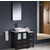 Fresca Torino 36" Espresso Modern Bathroom Vanity with Side Cabinet and Vessel Sink, Dimensions of Vanity: 36" W x 18-1/8" D x 35-5/8" H