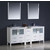 Fresca Torino 72" White Modern Double Sink Bathroom Vanity with Side Cabinet and Integrated Sinks, Dimensions of Vanity: 72" W x 18-1/8" D x 33-3/4" H