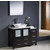 Fresca Torino 42" Espresso Modern Bathroom Vanity with Side Cabinet and Vessel Sink, Dimensions of Vanity: 42" W x 18-1/8" D x 35-5/8" H