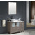 Fresca Torino 42" Gray Oak Modern Bathroom Vanity with Side Cabinet and Vessel Sink, Dimensions of Vanity: 42" W x 18-1/8" D x 35-5/8" H
