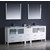 Fresca Torino 84" White Modern Double Sink Bathroom Vanity with Side Cabinet and Integrated Sinks, Dimensions of Vanity: 83-1/2" W x 18-1/8" D x 33-3/4" H