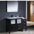Fresca Torino 48" Espresso Modern Bathroom Vanity with Side Cabinet and Integrated Sink, Dimensions of Vanity: 47-1/2" W x 18-1/8" D x 33-3/4" H