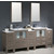 Fresca Torino 84" Gray Oak Modern Double Sink Bathroom Vanity with 3 Side Cabinets and Integrated Sinks, Dimensions of Vanity: 84" W x 18-1/8" D x 33-3/4" H