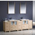 Fresca Torino 84" Light Oak Modern Double Sink Bathroom Vanity with 3 Side Cabinets and Integrated Sinks, Dimensions of Vanity: 84" W x 18-1/8" D x 33-3/4" H