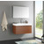 Fresca Mezzo 39" Teak Modern Bathroom Vanity with Medicine Cabinet, Dimensions of Vanity: 39" W x 18-5/8" D x 21-1/2" H