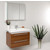 Fresca Medio 32" Teak Modern Bathroom Vanity with Medicine Cabinet, Dimensions of Vanity: 31-3/8" W x 18-3/4" D x 24" H