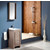 Fresca Allier 16" Gray Oak Modern Bathroom Vanity with Mirror, Dimensions of Vanity: 16" W x 16" D x 33-1/2" H