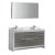 60" Ash Gray Double Sink Angle Product View