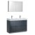 48" Dark Slate Gray Double Sink Angle Product View