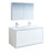 48" Glossy White Double Full Vanity Set Product View