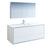 60" Glossy White Double Full Vanity Set Product View