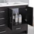 Left Dark Gray Oak Full Vanity Set Close Up