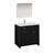 Left Dark Gray Oak Full Vanity Set Product View