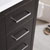 Right Dark Gray Oak Full Vanity Set Handles