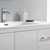 Left Glossy White Full Vanity Set Product View