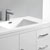 Right Glossy White Full Vanity Set Edge