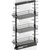 Vauth Sagel TAL Pantry Saphir 37-1/2"- 47-1/4" H Pullout with 3 Shelf for 15" Wide Cabinet Opening in Lava Finish