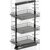 Vauth Sagel TAL Pantry Saphir 37-1/2"- 47-1/4" H Pullout with 3 Shelf for 21" Wide Cabinet Opening in Lava Finish