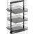 Vauth Sagel TAL Pantry Saphir 37-1/2"- 47-1/4" H Pullout with 3 Shelf for 24" Wide Cabinet Opening in Lava Finish