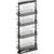 Vauth Sagel TAL Pantry Saphir 47-1/4" - 57" H Pullout with 4 Shelf for 12" Wide Cabinet Opening in Lava Finish