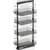 Vauth Sagel TAL Pantry Saphir 47-1/4" - 57" H Pullout with 4 Shelf for 18" Wide Cabinet Opening in Lava Finish