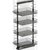 Vauth Sagel TAL Pantry Saphir 47-1/4" - 57" H Pullout with 4 Shelf for 21" Wide Cabinet Opening in Lava Finish
