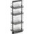Vauth Sagel TAL Pantry Saphir 57" - 67" H Pullout with 4 Shelf for 18" Wide Cabinet Opening in Lava Finish