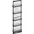 Vauth Sagel TAL Pantry Saphir 67" - 76-3/4" H Pullout with 5 Shelf for 12" Wide Cabinet Opening in Lava Finish