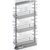 Vauth Sagel TAL Pantry Saphir 37-1/2"- 47-1/4" H Pullout with 3 Shelf for 12" Wide Cabinet Opening in Silver Pure Chrome Finish
