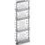 Vauth Sagel TAL Pantry Saphir 57" - 67" H Pullout with 4 Shelf for 12" Wide Cabinet Opening in Silver Pure Chrome Finish