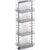 Vauth Sagel TAL Pantry Saphir 57" - 67" H Pullout with 4 Shelf for 18" Wide Cabinet Opening in Silver Pure Chrome Finish