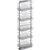 Vauth Sagel TAL Pantry Saphir 67" - 76-3/4" H Pullout with 5 Shelf for 15" Wide Cabinet Opening in Silver Pure Chrome Finish