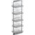 Vauth Sagel TAL Pantry Saphir 67" - 76-3/4" H Pullout with 5 Shelf for 18" Wide Cabinet Opening in Silver Pure Chrome Finish