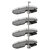Vauth-Sagel Cornerstone Maxx 4 Tray Blind Corner Swing-Out Organizer, Scalea / Lava / Left Angle View