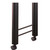 Gibraltar H-Shaped Table Leg with Casters, 27-3/4" H x 18" D, 2" Column Diameter, 15 lbs