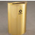 Single Purpose Half Round Recycling Receptacles with Hinged Lids, 2-1/2" x 9-1/2" Opening