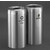 Glaro 2X RecyclePro Value Series Linear Modular 46 Gallon Capacity Connected Recycling Receptacle Stations, 15" Diameter Dual Unit (Bottle and Waste) in Satin Aluminum Finish