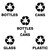 Glaro RecyclePro® Collection 16 Gallon Bottles & Cans Receptacles
