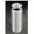 Canopy Top Satin Aluminum Cover Waste Receptacle