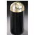 Glaro 8, 12 & 16 Gallon Mount Everest Self Closing Dome Top Waste Receptacles with Satin Brass Covers