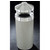 Glaro 12, 16 & 33 Gallon Canopy Top Wastemasters® with Built-In Cigarette Receptacles & Satin Aluminum Covers