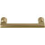 Hafele Cornerstone Series Exton Decorative Cabinet Pull Handle, Zinc, Matt Gold, M4 Screws Included, Center to Center: 96mm (3-3/4'')